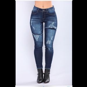 Look Back At Me Booty Lifting Jeans - Dark Denim